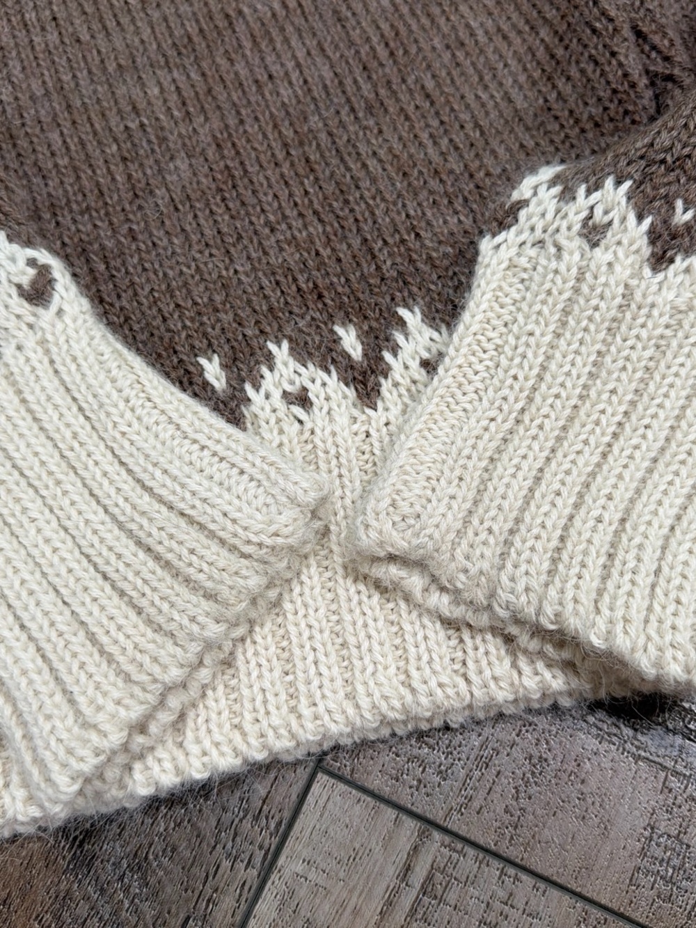 Chloe fair isle alpaca wool and cashmere sweater - Picture 10 of 10